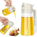 Glass Oil Dispenser Bottle – 2-in-1 Pour & Spray, 500 ml
