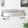Stainless Steel Wall Mounted Washroom Rack – Durable Single Layer Storage