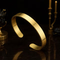 Gold Finish Open Cuff Bracelet – Elegant Adjustable Kada