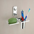 Stainless Steel Soap Dish with Tumbler Holder – Rust Resistant Bathroom Accessory