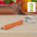 Vegetable Peeler with Wooden Handle – Sharp Steel Blade