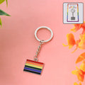 Rainbow Metal Keyring – Stylish & Durable Accessory (1 Pc / Mix Design)