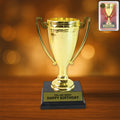 Golden Birthday Trophy – Premium Plastic Award with Base