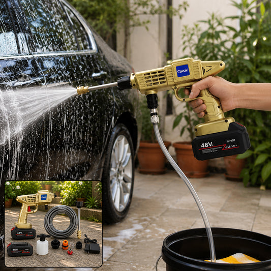 Cordless High Pressure Car Washer Gun Kit with 2 Batteries 48V (1 Set)