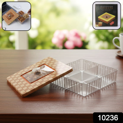 Plastic Multipurpose Dry Fruit Chocolates Mouth Box (1 Pc)