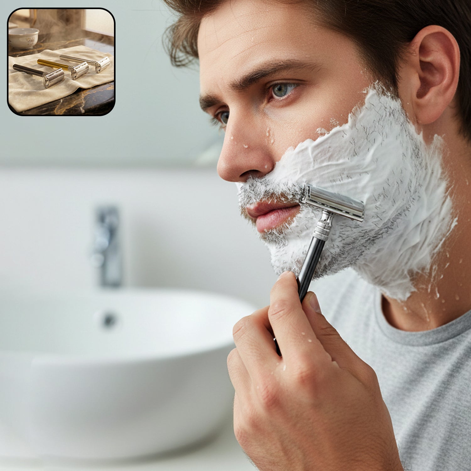 classic double edge safety razor for men