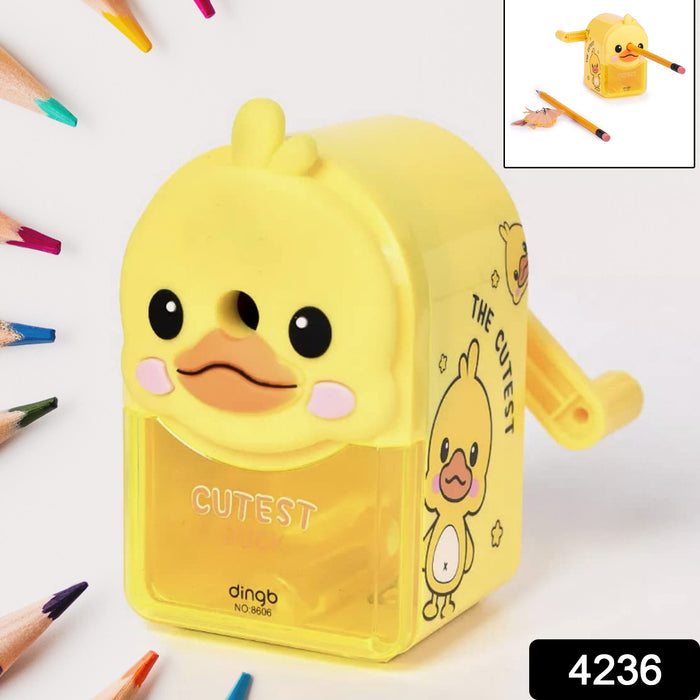 Plastic Cutest Duck Pencil Sharpener (1 Pc)