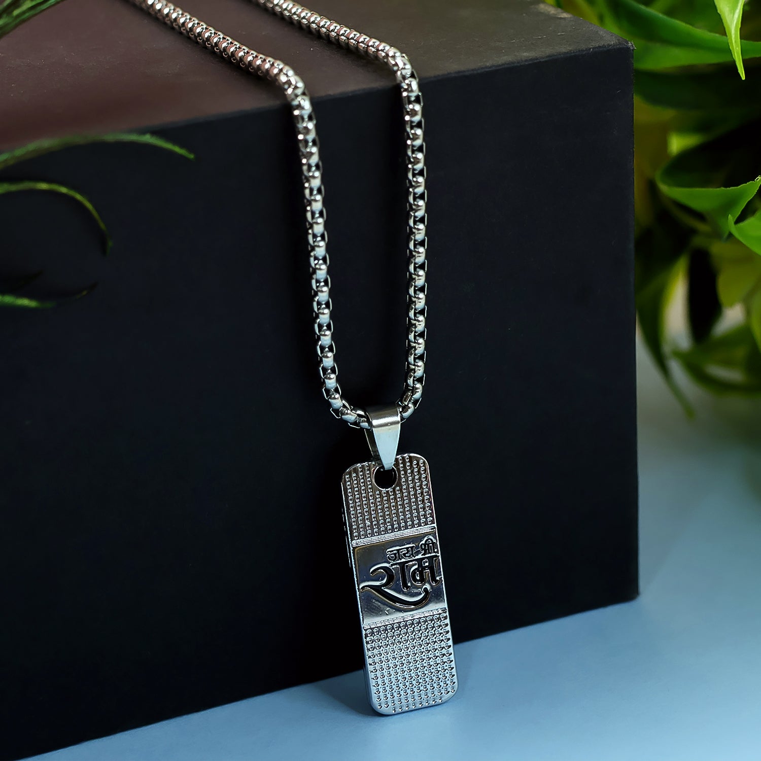 Silver Plated Ram Pendant With Chain For Men And Women 1 Pc