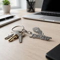 Religious Peepal Leaf Keychain – Durable Metal for Daily Inspiration
