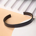Black-Plated Stainless Steel Men's Kada – Stylish Durable Bracelet