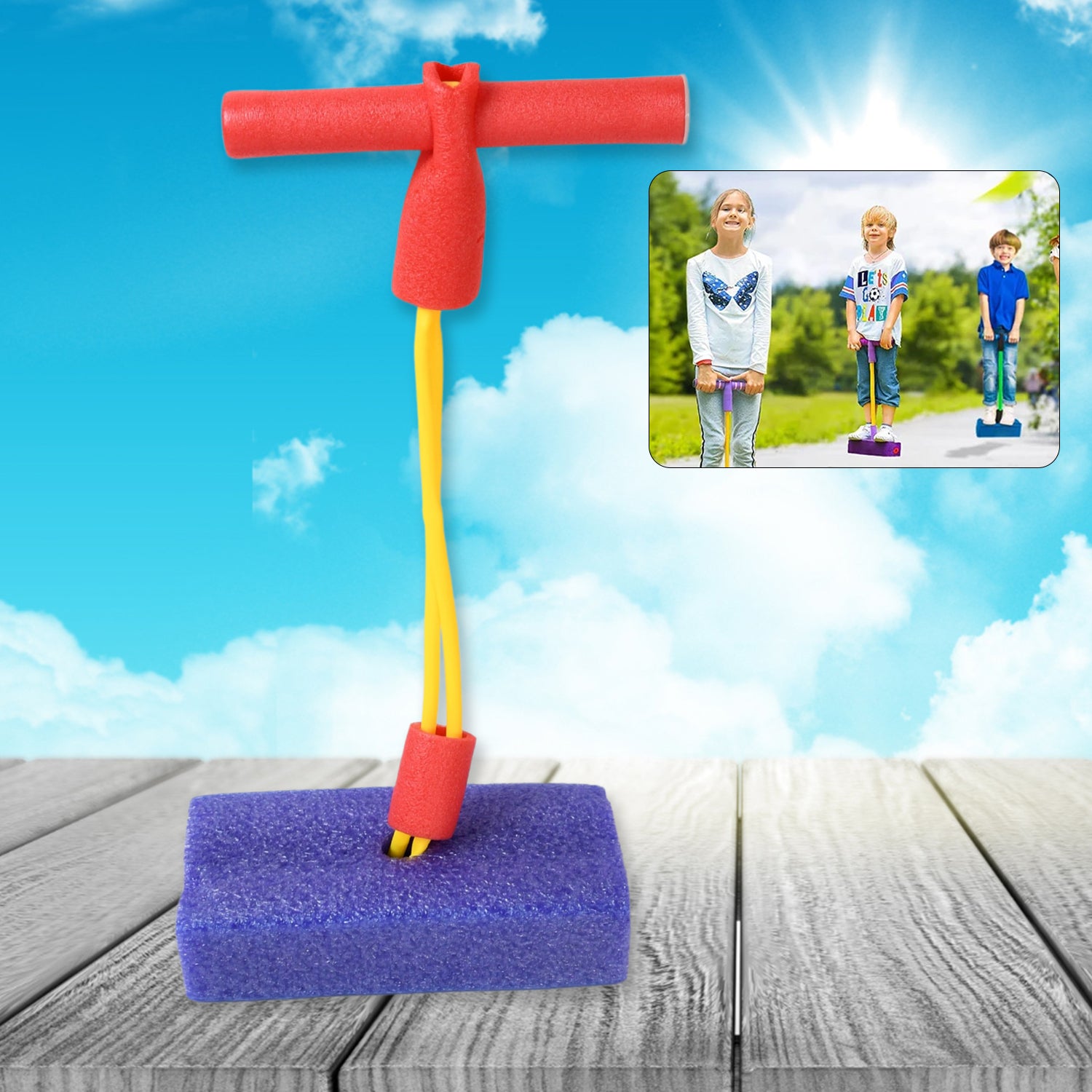 न्यू बाउंस द्वारा बच्चों के लिए क्रिएटिव फिटनेस जम्पर | टॉडलर्स के लिए सुरक्षित, उछाल वाला खिलौना | बच्चों के लिए मज़ेदार फोम हॉपर | प्रत्येक हॉप के साथ चीख़ता है | लड़कियों और लड़कों के लिए बढ़िया उपहार (1 पीस)