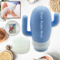 Silicone Travel Bottles – Cactus Shape Squeezable Set | DeoDap