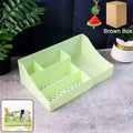 Desk Organizer Storage Tray – Multi-Section Plastic Organizer