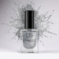 Silver Moonlight Glitter Nail Paint – Long-Lasting Sparkle Finish