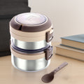 Stainless Steel Insulated Lunch Box – Leakproof Double Layer Tiffin