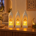 Ramadan Flameless LED Candle Lantern for Hanging and Table Decor (3 Pc)