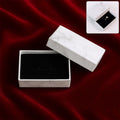 Marble Jewelry Gift Box 8x5 cm – Elegant Velvet Insert