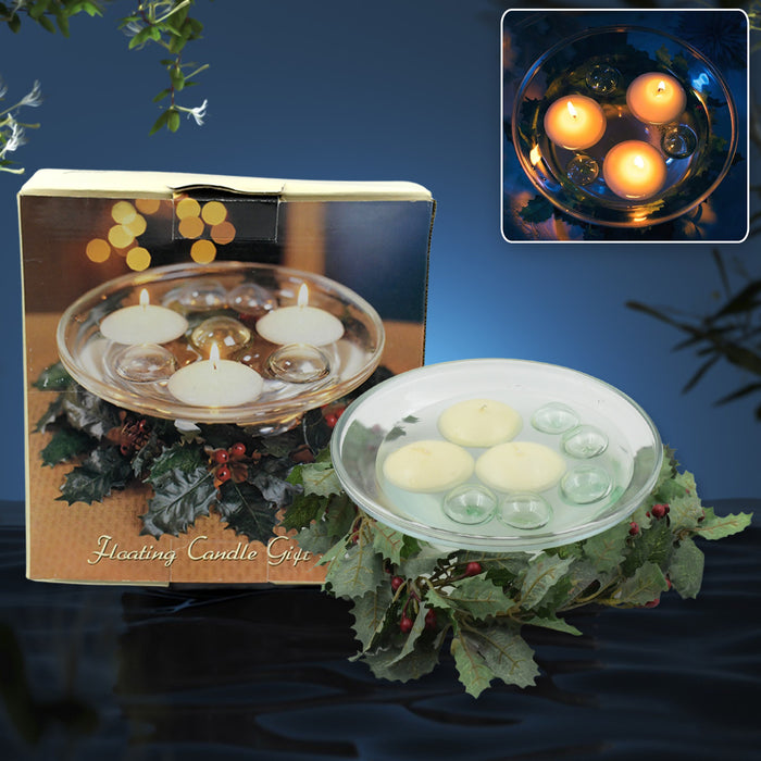 Floating Candle Holder (1 Pc): Romantic Ambiance, Table Decor