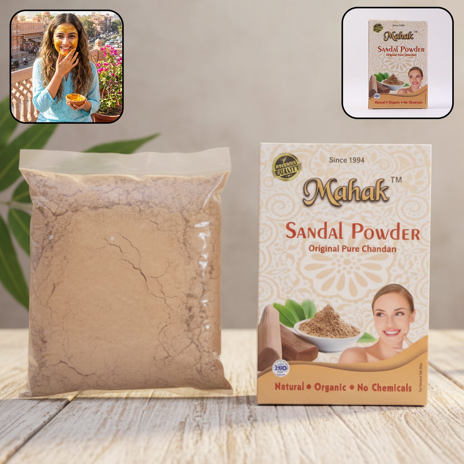 Natural Sandal Powder for Traditional Skincare – 50 gm