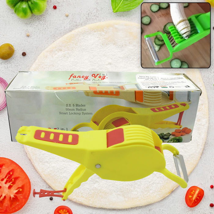 2553 2-in-1 Vegetable and Fruits Cutter / Chopper