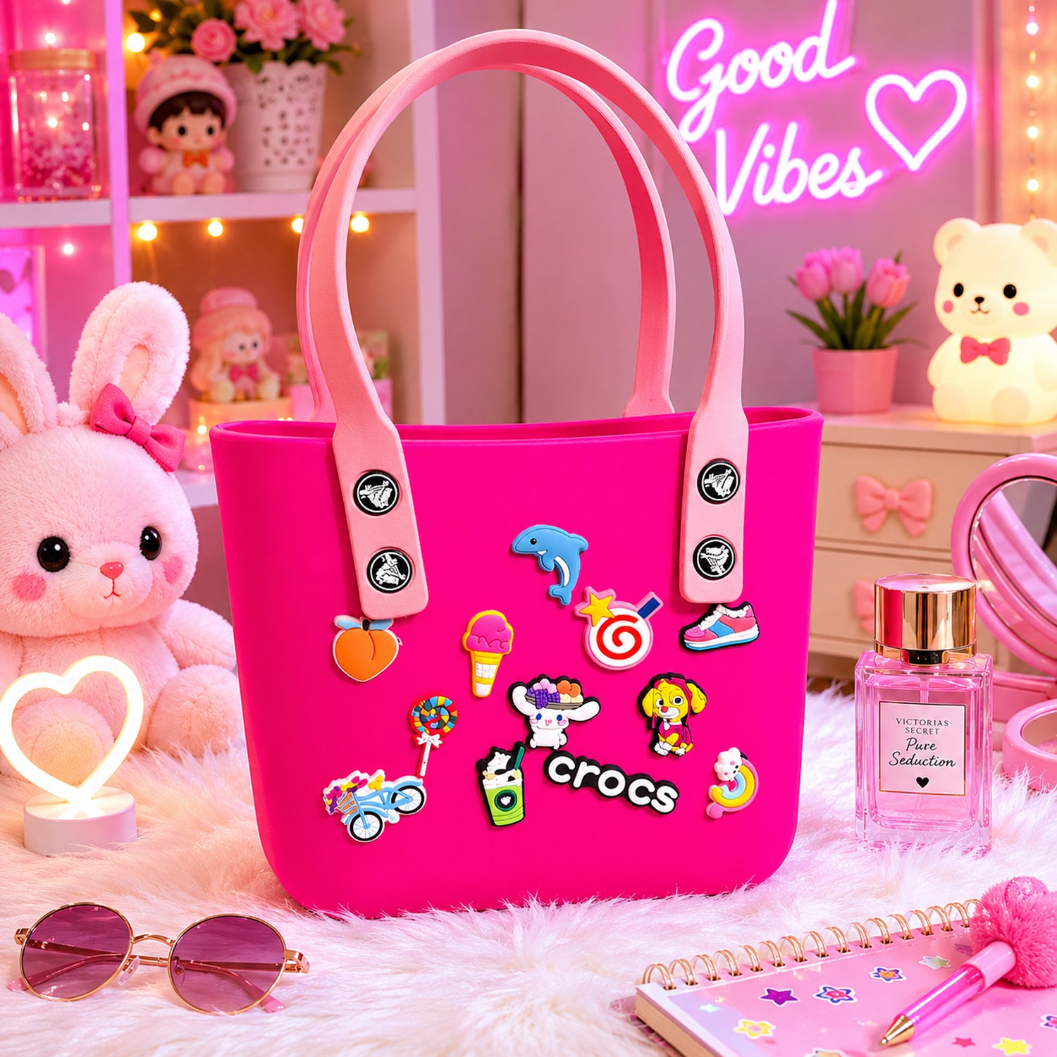 Fashionable tote bag for girls