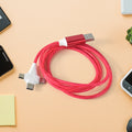 3 in 1 Charging Cable – Fast, Durable LED Flowing Light Charger