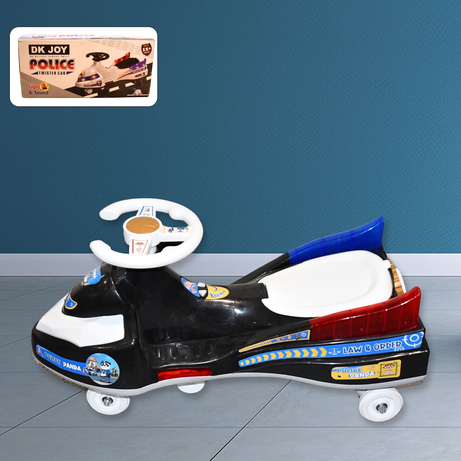 Police Ride-On Toy Car – Musical Lights & Safe for Kids