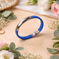 Premium Fancy Wrist Bracelet – Stylish Silicone Metal Design