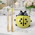 Ladybug Toothbrush Holder Combo – Fun & Hygienic Bathroom Organizer