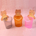 Teddy Bear Toothbrush Holder – Cute Wall-Mounted Kids Organizer
