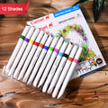 Camel Brush Pens – 12 Vibrant Colors with Flexible Tips