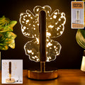 Crystal LED Table Lamp – Luxury Golden Butterfly Accent