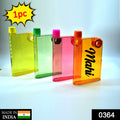 Notebook Water Bottle – Slim & Portable 380ml | CustomSpot
