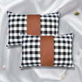 Leather Cushion Covers – 17x17 Inch Pair | Styleva