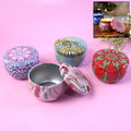 Mandala Printed Metal Candle Container – Reusable 4 Piece Set