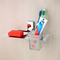 Stainless Steel Soap Dish with Tumbler Holder – Durable & Rustproof