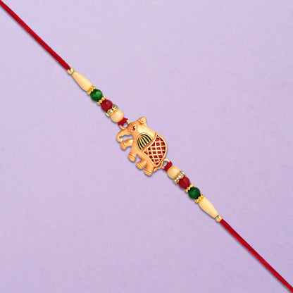 The Kids Rakhi displayed with its elegant packaging, ready for gifting on Raksha Bandhan.