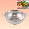 Stainless Steel Strainer Bowl – Multipurpose Kitchen Tool | Indo Glow