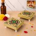 Wooden Pooja Chowki – Handicraft Bajot for Home Temple | Styleva