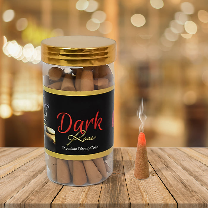 Dark Rose Dhoop Cones, Premium Dark Rose Dhoop (120 GM.)