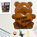 Panda Key Holder – 5-Hook Wall Mount Organiser | GlimmerHome