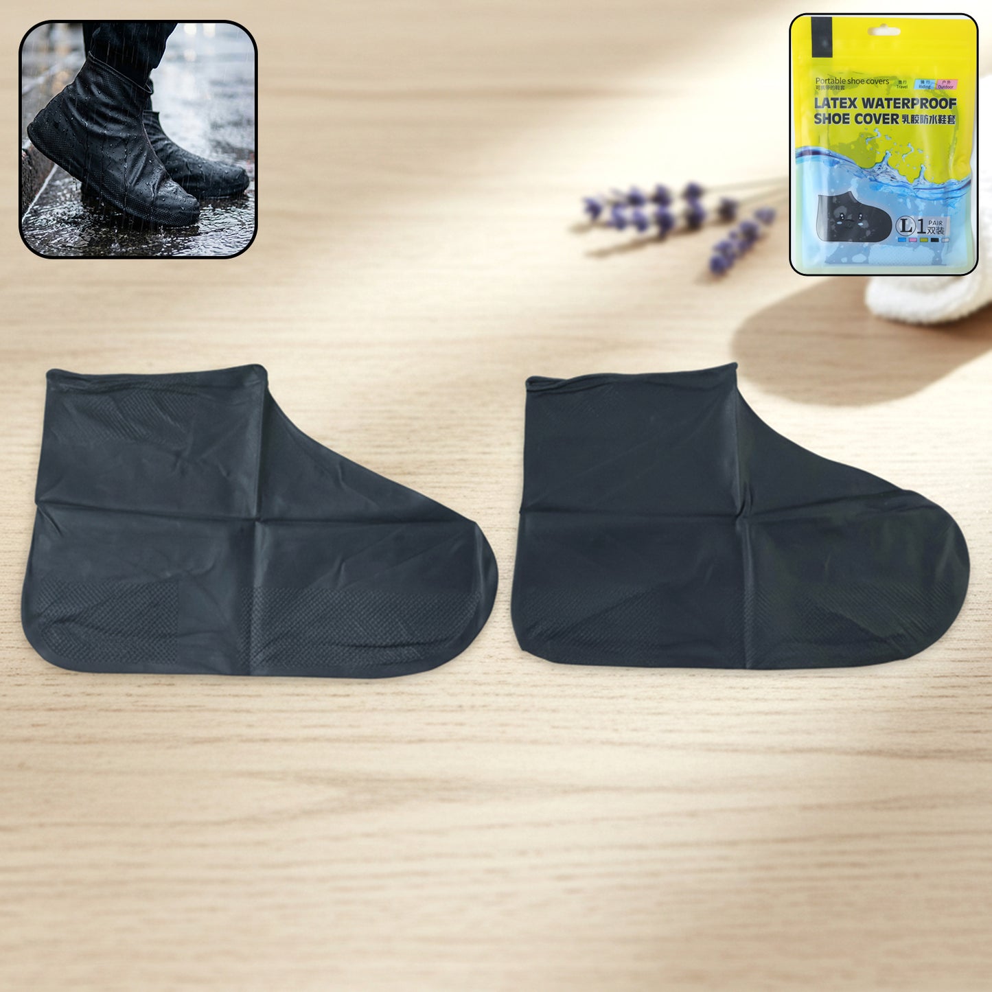 waterproof silicone shoe cover large size pair