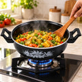 Cast Iron Kadai – Traditional 14 Inch Durable Pan | Indo Glow