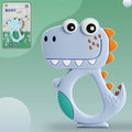 Dinosaur Baby Teether – Soft BPA-Free Silicone | Babyova