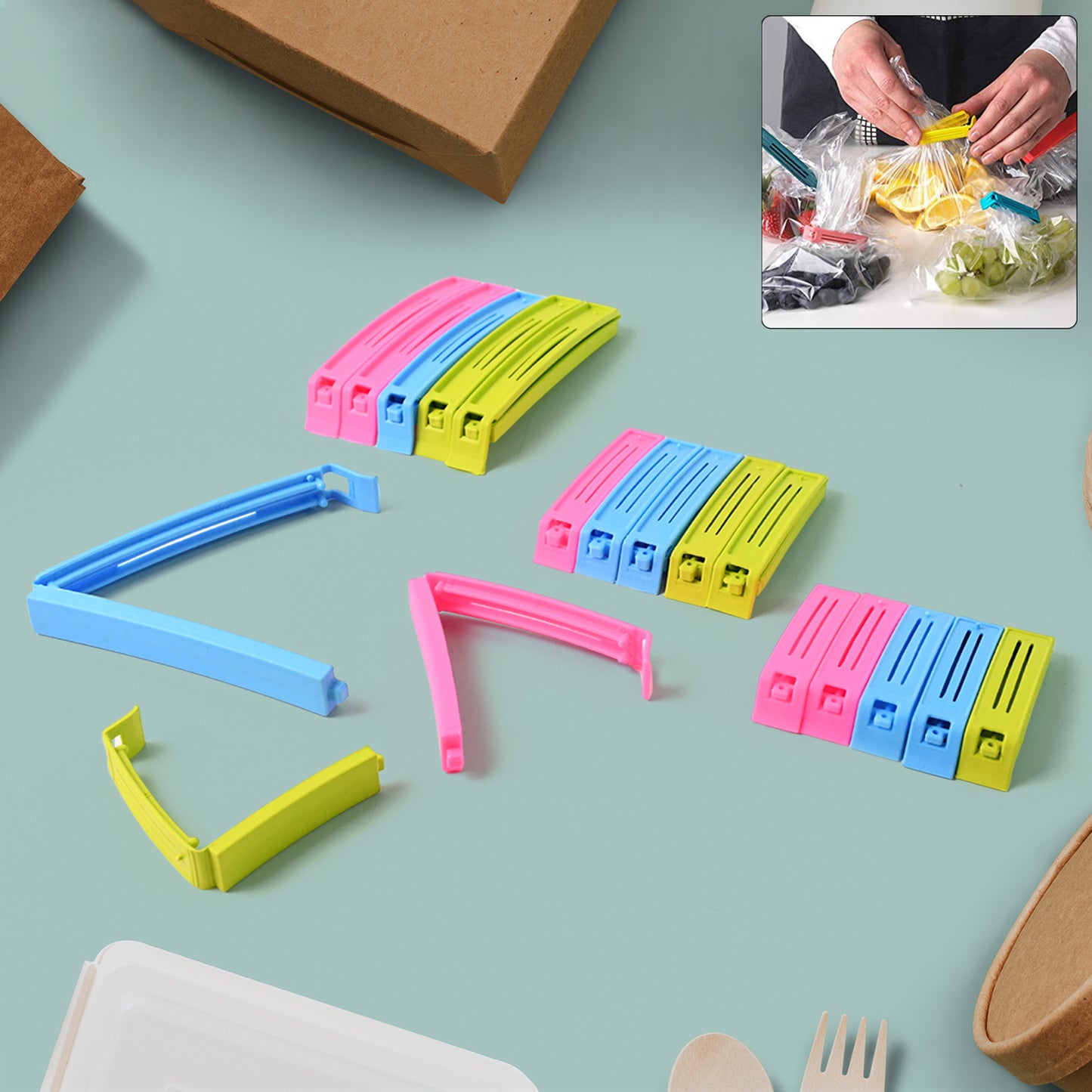 Plastic Bag Sealing Clip Set