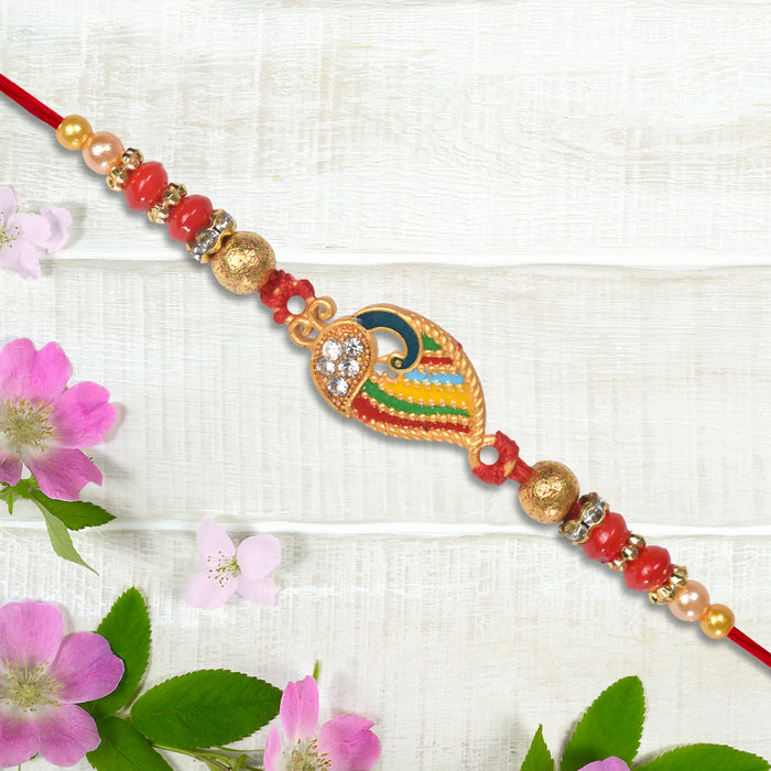 Peacock Design Rakhi