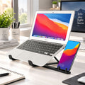 Foldable Adjustable Laptop Stand with Mobile Holder (1 Pc)