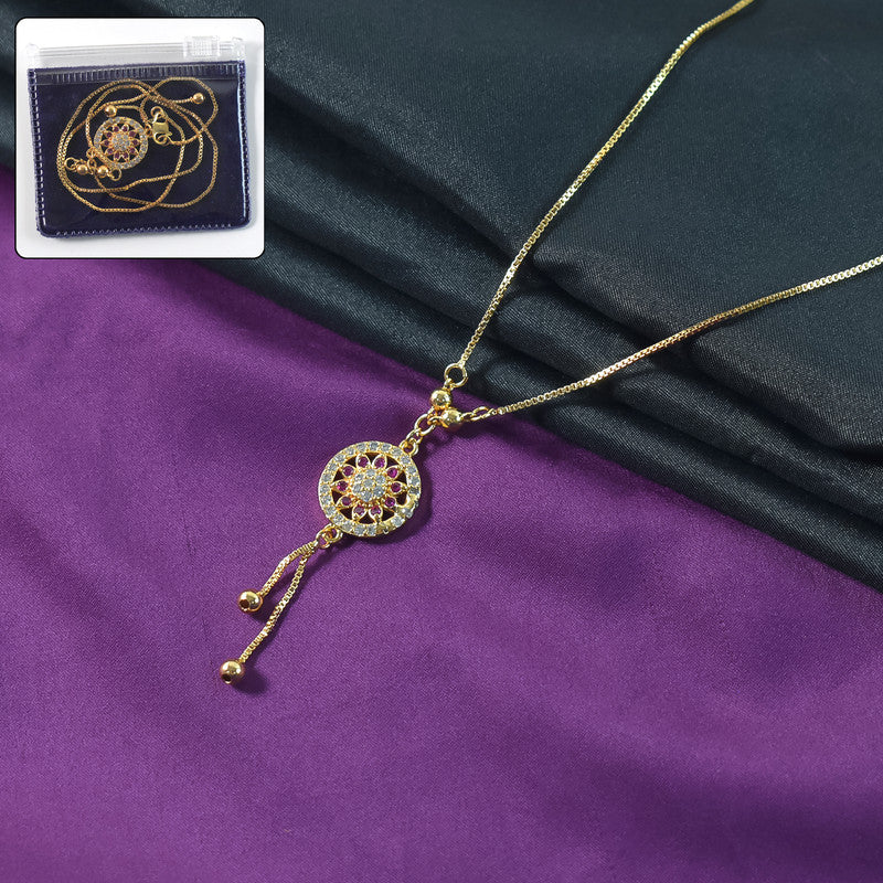 Elegant Round Pendant Chain Necklace for Women