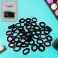 Multicolor Ponytail Rubber Bands – 50 Pcs, Damage-Free | Calm & Curl