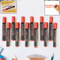 Permanent Red Marker Pen Set – Vibrant Waterproof Ink, 12-Pack